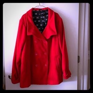 Red Size 4 Torrid Pea Coat